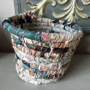 Handmade fabric basket